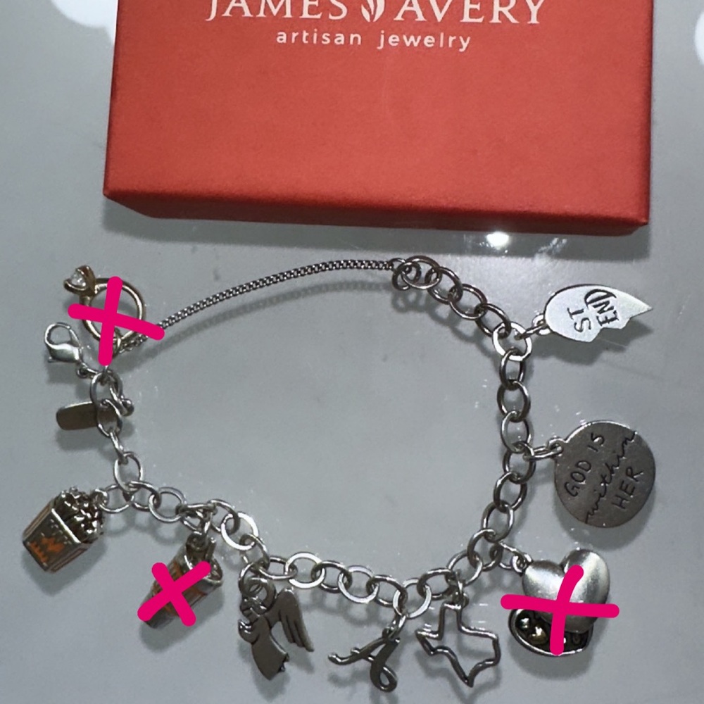 James Avery Bracelet and Charms